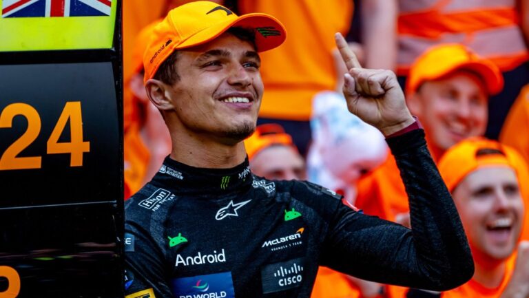 El Podio De Clasificaci N Es Naranja Lando Norris Se Ubica En La