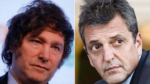 Javier Milei y Sergio Massa