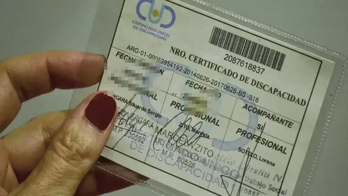 Certificados de discapacidad truchos