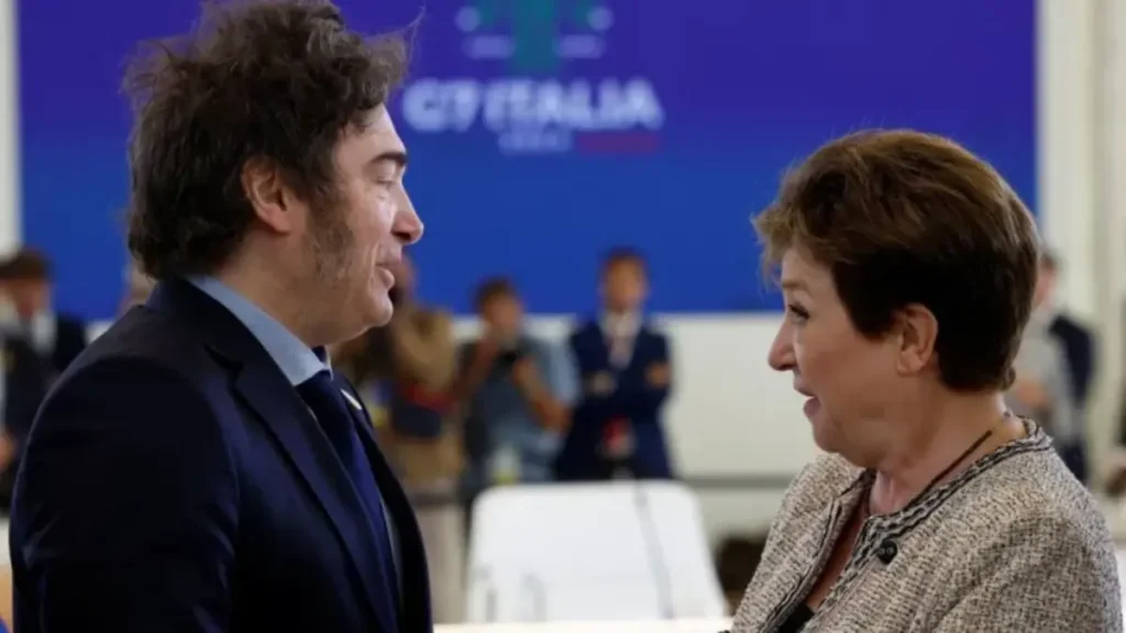 Milei y Giorgieva